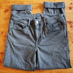 American Eagle Olive Green Tomgirl Pant